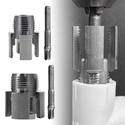 1/2PCS Integrated Internal&External Pipe Threading-Tool,PVC Pipe Threader Kit OY