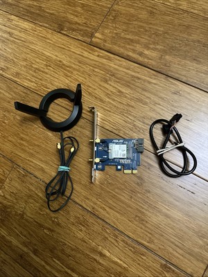 ASUS PCE-AC55BT PCI-E Dual Band AC1200 Wireless Adapter Card Used.