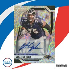 2024 Panini Prizm Jonathan Ogden Autograph Choice 4/100 25 Baltimore Ravens Auto