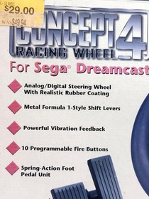 Concept 4 Racing Wheel For Sega Dreamcast