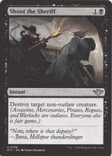 MTG Shoot the Sheriff Normal NM Outlaws of Thunder Junction Magic 106