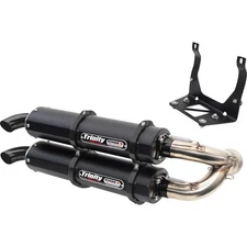 Stage 5 Slip-On Dual Muffler - Cerakote Black for Can-Am TR-4160S-C2
