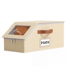 1 Pack Hat Organizer for Baseball Caps, Stackable Hat Storage Box for Closet,...