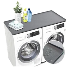 51.2" x 25.6'' Washer and Dryer Top Cover, Non-Slip Top Protector Mat Grey