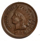1900 Indian Head Penny Cent US Coin. Free Shipping.    A5