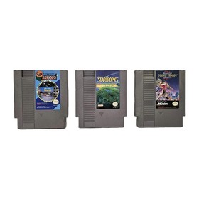 Lotto Nintendo NES Double Dragon 2 Hollywood Squares Startropics testati funzionanti