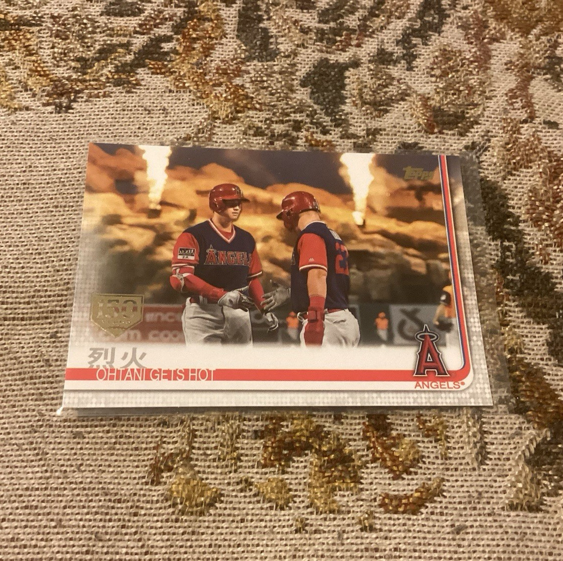 2019 Topps series 2 Ohtani 150th Anniversary Gold stamp parallel