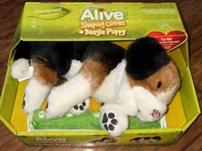 Rare WowWee Alive Sleeping Cuties Series 12" BEAGLE PUPPY  W Blanket Tested NIB