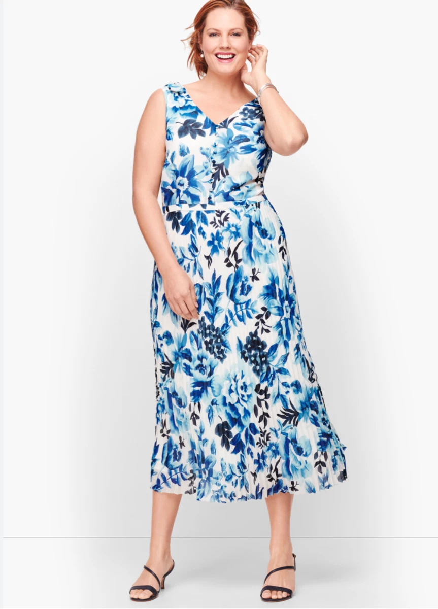 sachin and babi light blue dress Plus Size Chiffon Bridesmaid Dresses main image 1