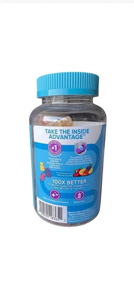 ⭐Gominolas probióticas diarias Digestive Advantage 3 en 1, 80 ct. caducidad 5/2026⭐ Foto 3 de 4