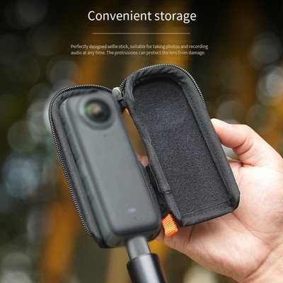 Praktische schwarze Kameratasche für Insta360 X5 und X4 Easy Carry Lösungen