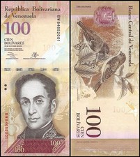 VENEZUELA 100 Bolivares 2013 s/n BU44878526 Uncirculated