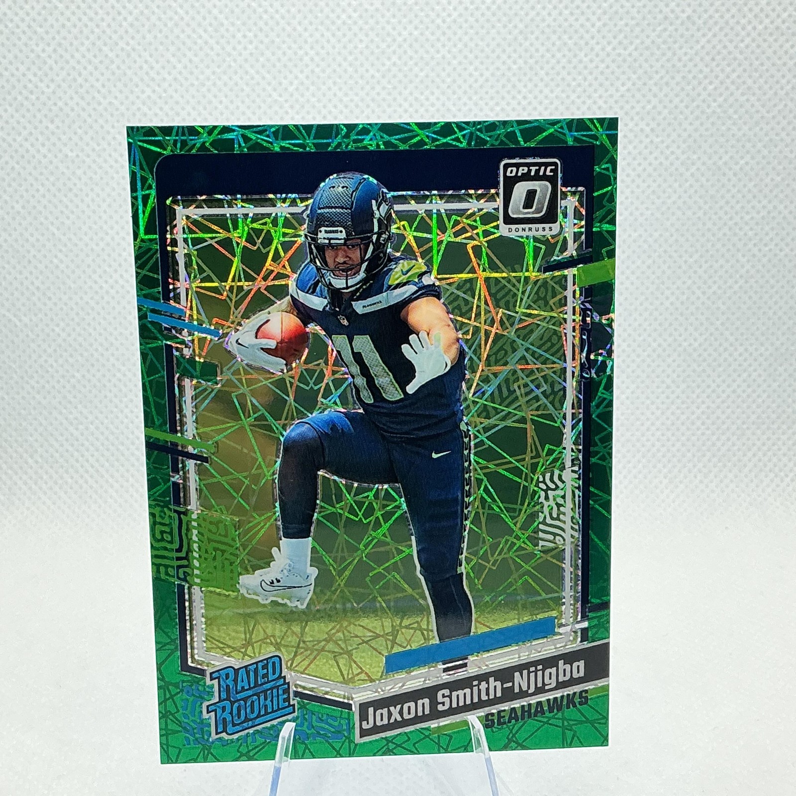 Jaxon Smith-Njigba Panini Donruss Optic #293 Green Velocity