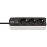 Brennenstuhl 1153230020 Steckdosenleiste Mit Schalter 3Fach Weiß, Schwarz Sch...