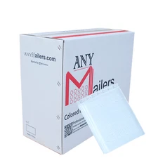 AirnDefense #0 6.5x10" White Poly Bubble Mailers Shipping Padded Envelopes