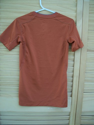 NIKE PRO Compression Shirt~Boy's Size S~Small~8~s/s~burnt orange~ - Picture 3 of 3