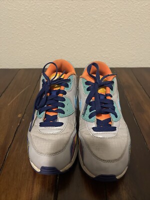 Nike Air Max 90 Premium Mesh GS 6Y Multicolor Sneakers 724882-001