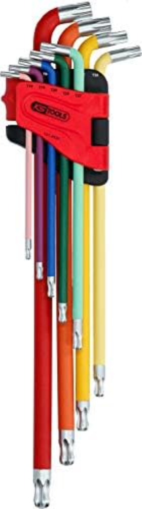 KS Tools 151.4530 Set chiavi maschio piegata ad esagono incassato Torx con testa