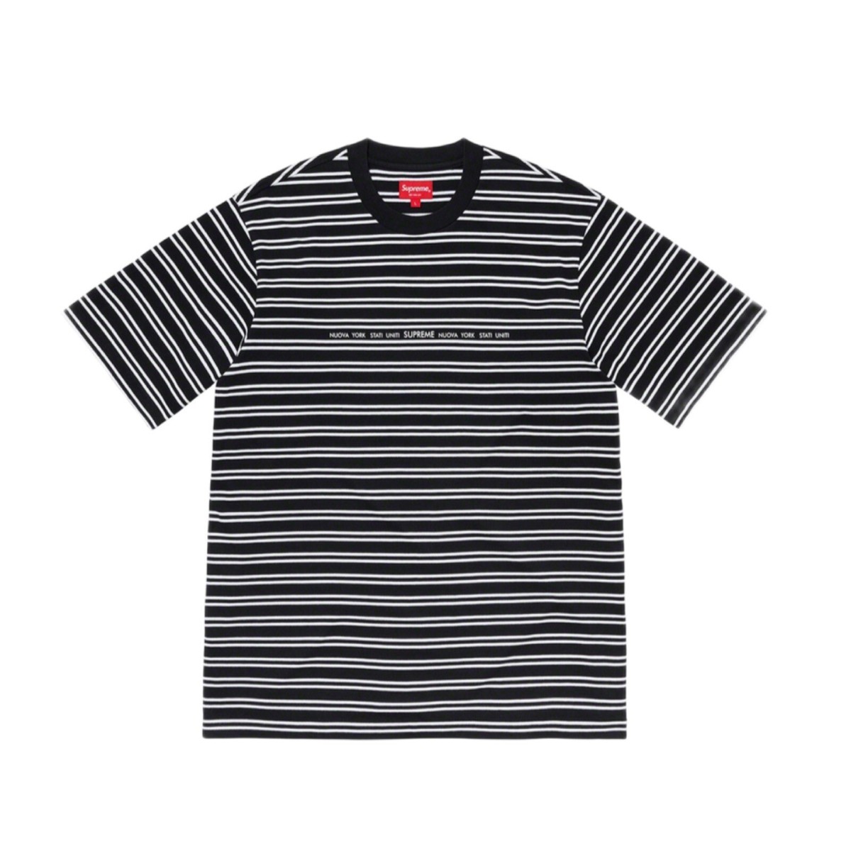 Supreme Stati Uniti Stripe S/S Top Black - Medium | eBay 