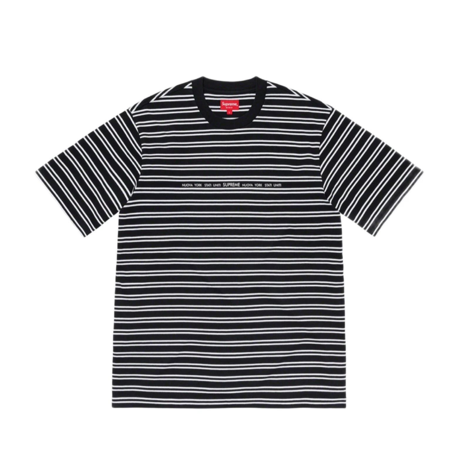 Supreme États Unis Stripe S/S Top noir   Medium