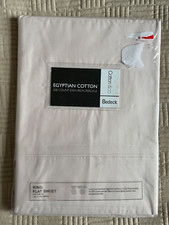 Bedeck Egyptian Cotton 200 Thread Count Flat Sheet King Easy Iron Percale Pink