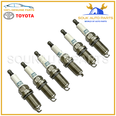 Jeu De 6 Bougies D'allumage Denso FK20HR11 - Original Toyota/Lexus - Réf. 90919-01247 - Neuf