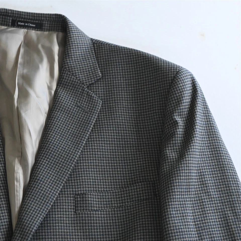 Joseph & Feiss 50L Gris Cuadros Clásico 100% Lana Blazer Traje Chaqueta Abrigo Deportivo Foto 2 de 4