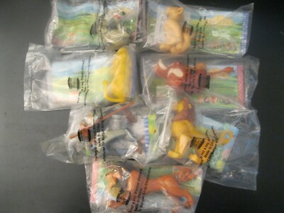 Disney The Lion King  ''Complete 7 Toy Set''  NIP Burger King 1994