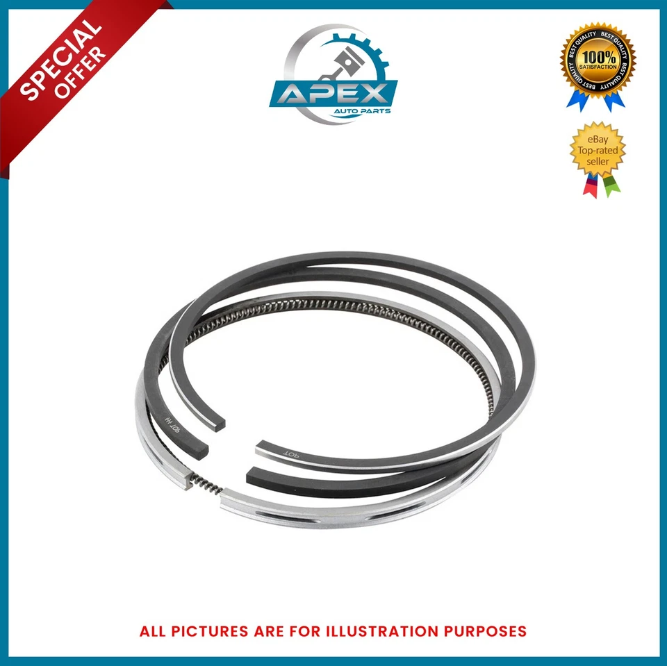 PISTON RING SET FOR PEUGEOT DV6TED4 1.6 HDI DIESEL 407 SW PARTNER 9HX 9HZ VERTEX - Image 3 of 4