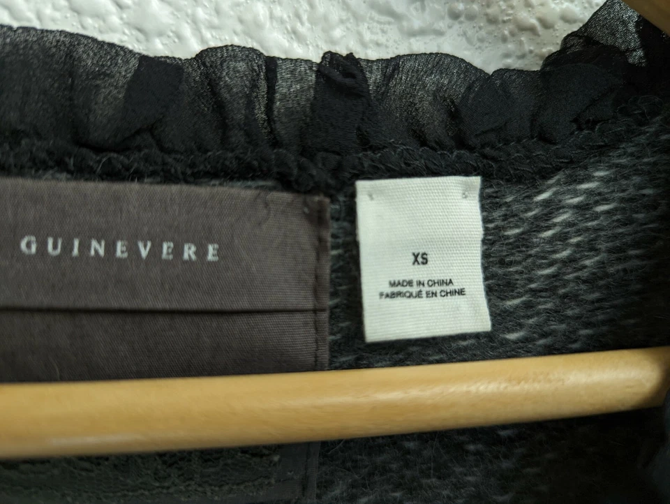 Suéter de Cárdigan con Botones Anthropologie Gris para Mujeres Guinevere XS Mezcla de Lana de Cordero Foto 3 de 4