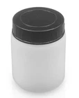 CYLINDRICAL PLASTIC/POLYETHYLENE JAR WITH CAP AND UNDER CAP VARIOUS SIZES