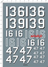 Detail Up 1/200 US Marine Corps MARCOR Navy Ship Hull Numbers Model Marine Decal