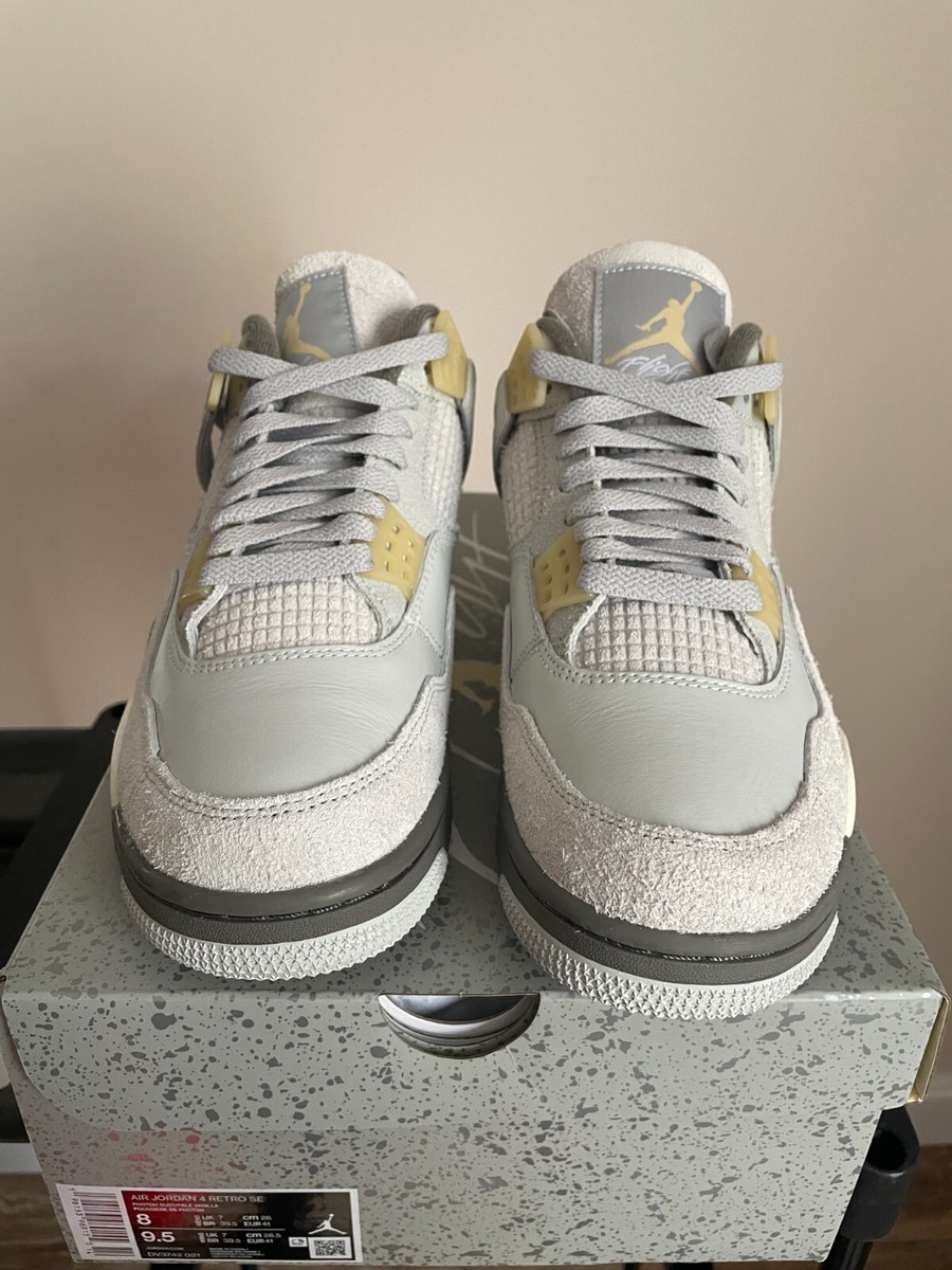 Jordan 4 Craft Photon Dust Retro Size 8 DV3742-021 NEW Grey Fog