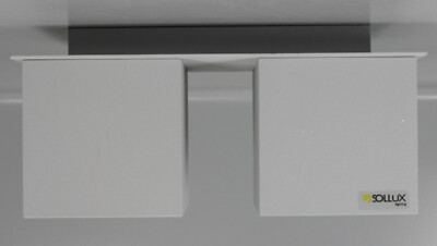 Sollux Lighting Ceiling Light Quad 2 Grey Cube Shape Lamp Aluminium KR3-SOX