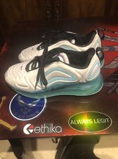 NIKE AIR MAX 720 GS "WHITE AURORA" AQ3196-101 SIZE 6Y Bin78