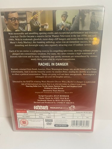 New and Sealed Armchair Thriller Rachel In Danger DVD Region 2 UK Europe Network - Imagen 2 de 3