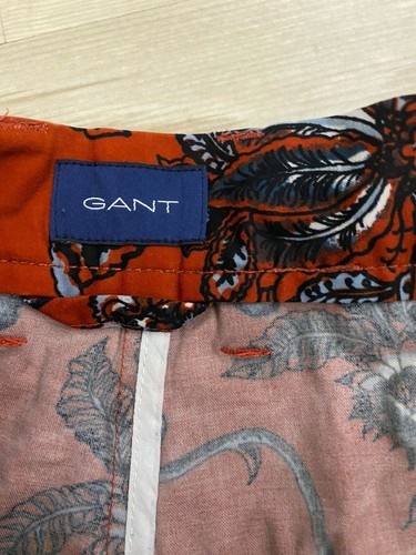 Pantalones Cortos GANT Relajados 38 Marítimos Flor Playa Bermudas EXPLORACIÓN Rugger L XL - Imagen 7 de 13
