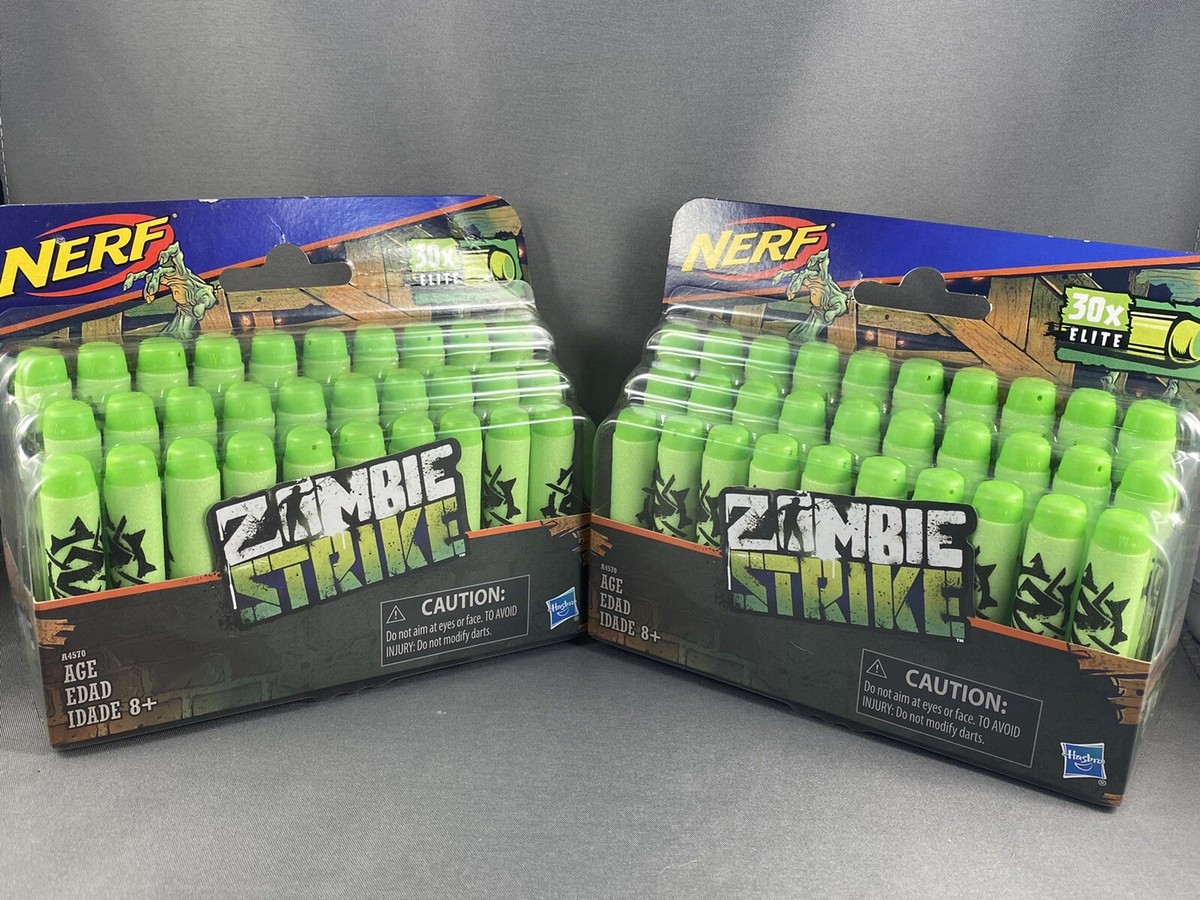 【NERF】ZOMBIE STRIKE ZOOM&DOOM・REFILLセット BRAND NEW Lot of Two (2) Nerf Zombie Strike Green Foam 30 Dart