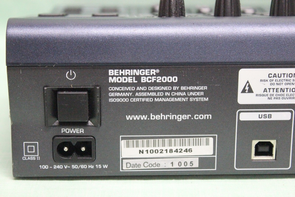 Behringer B-Control BCF2000 USB MIDI DAW Fader Controller Behringer B-Control BCF2000 USB MIDI DAW Fader Controller