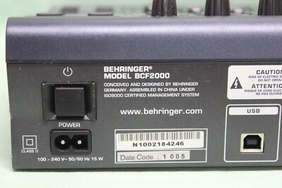 ケ*カ様 【中古】Behringer B-Control Fader BCF20 Behringer B-Control BCF2000 USB MIDI DAW Fader Controller
