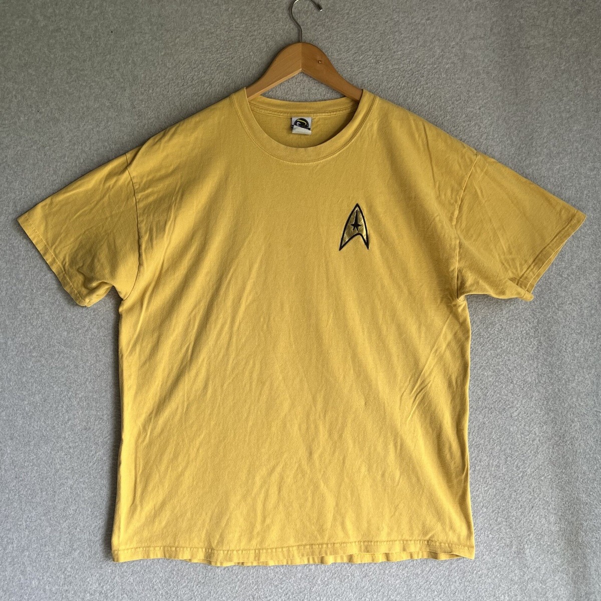 Vintage Star Trek Fleet Roddenberry Yellow Shirt XL | eBay