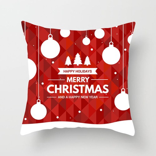 NEW 18'' Christmas Xmas Cushion Cover Pillow Case Room Sofa Home Decoration UK - Picture 13 of 59