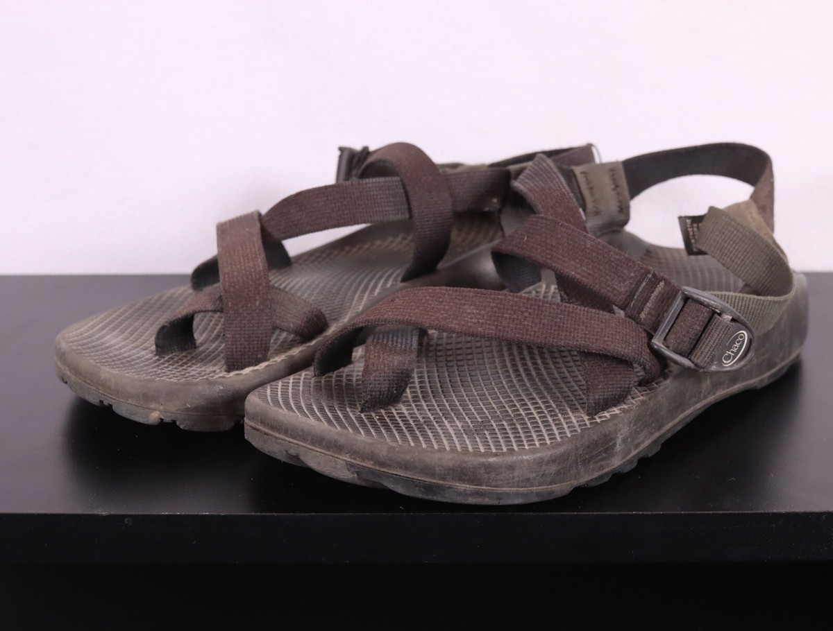CHACO Z2 Gray/Tan/Black Sport Sandals Mens Size 10 Chaco Z Boulder 2 Sandals Black Gray Mens Size 10 Hiking  main image 2