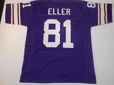 UNSIGNED CUSTOM Sewn Stitched Carl Eller Purple Jersey - M, L, XL, 2XL, 3XL