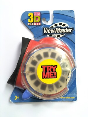 2003 Fisher-Price VIEW-MASTER 3D Virtual Viewer & TRY ME! Reel NEW Old Stock