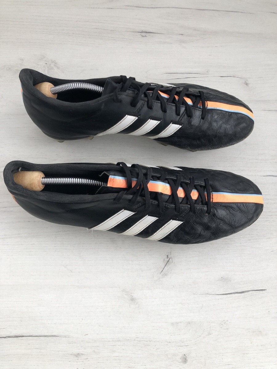 Adidas 11Pro SG Leather Black Orange Football Rare Cleats