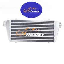24" Universal Aluminum Polished turbo Intercooler 2.2'' In & Outlet