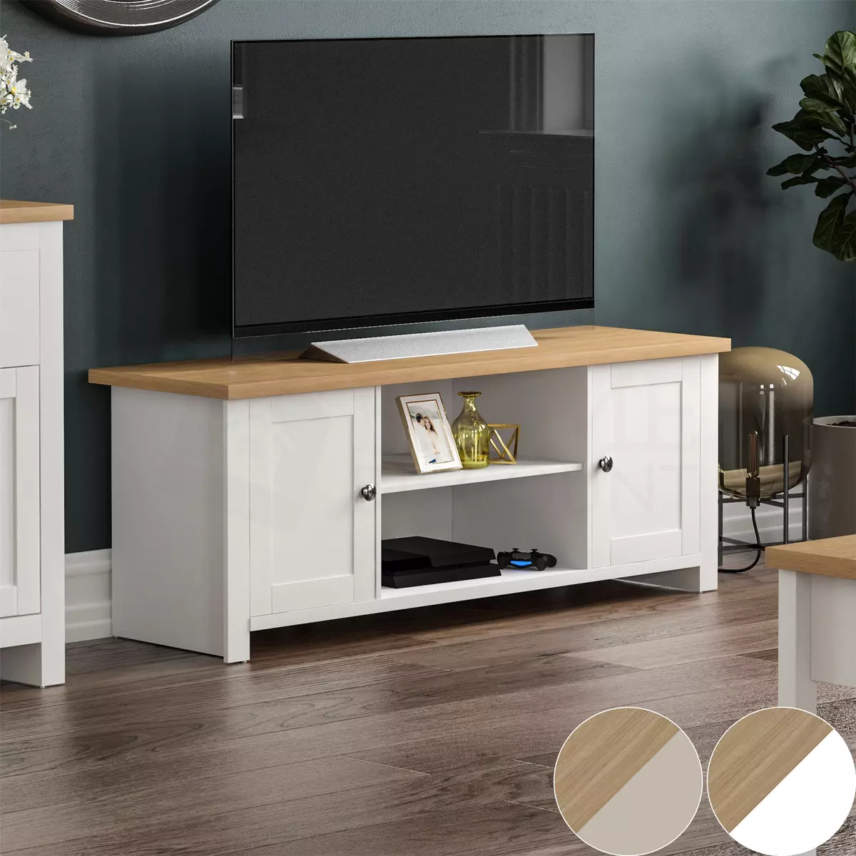 Arlington TV Cabinet Unit Stand Sideboard Entertainment Living Room Furniture