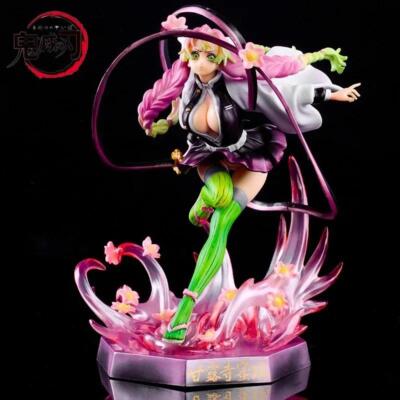 Figurine SEGA Demon Slayer – Mitsuri Kanroji 21 Cm, Pose Dynamique, PVC Officiel