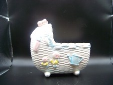 VINTAGE NAPCOWARE BABY BASSINET PLANTER C-8029